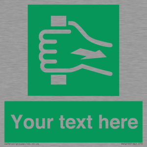 Custom Pull Bar Sign